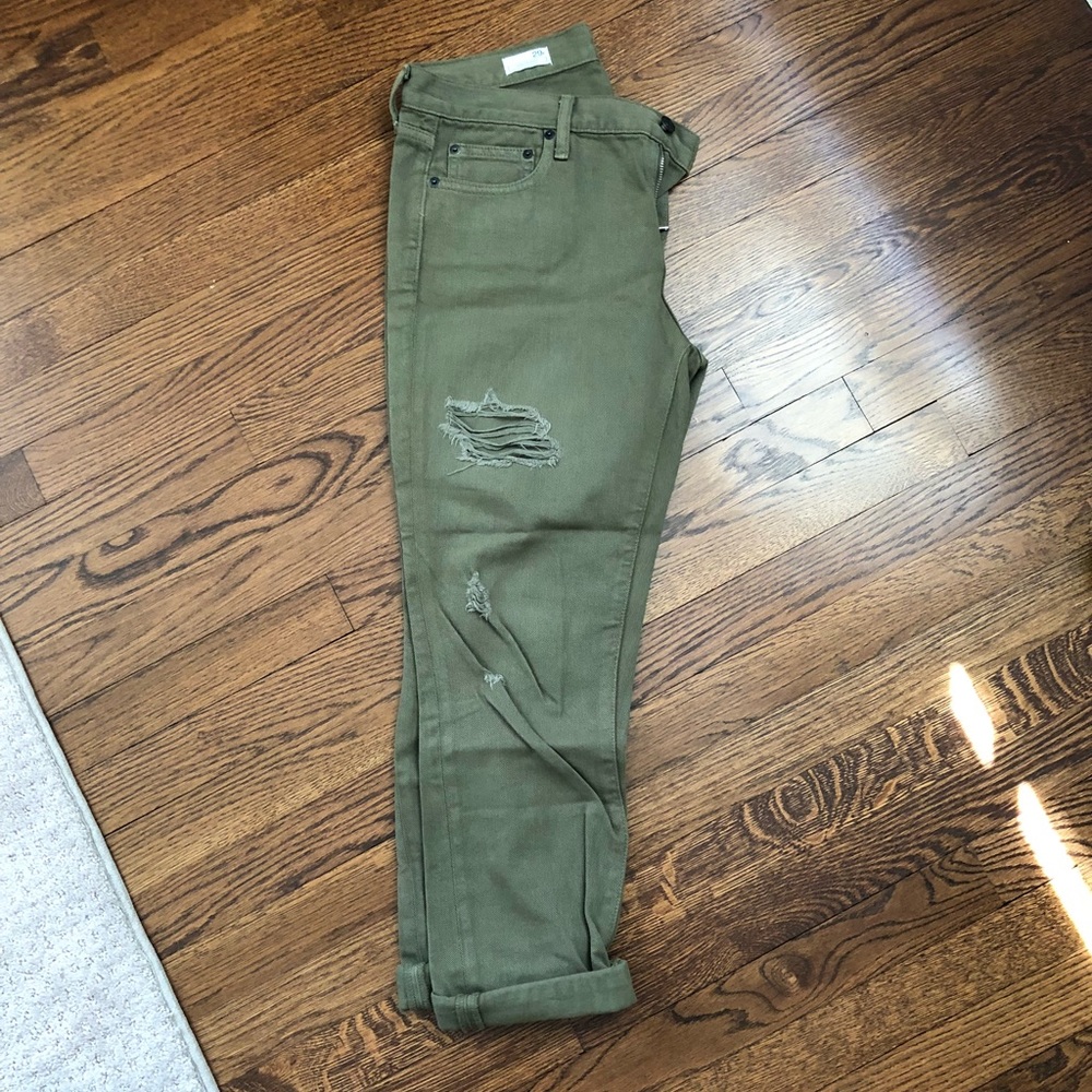 Gap Girlfriend Distressed Jeans